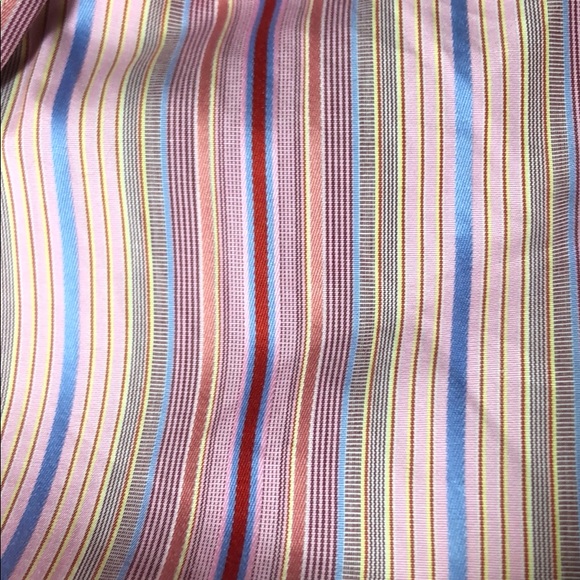 Thomas Pink Striped Button Down Shirt Tailored - Picture 5 of 7